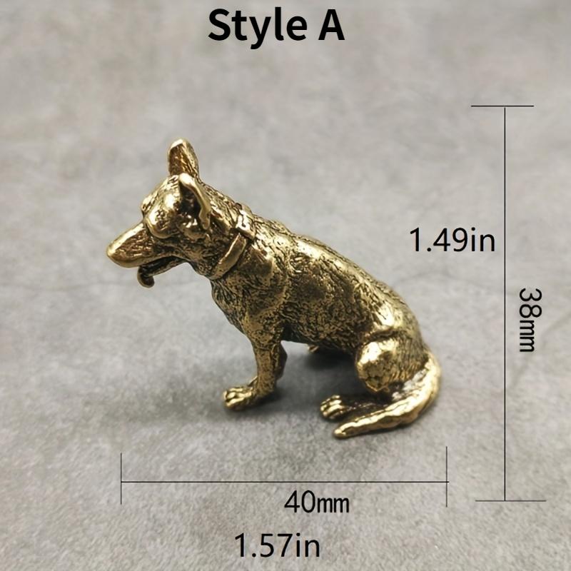 1/3pc Lucky Dog Ornament - Attracts Wealth, Fortune, and Good Luck - Unique Aesthetic Desktop Decor, Tea Pet, Classic Table To