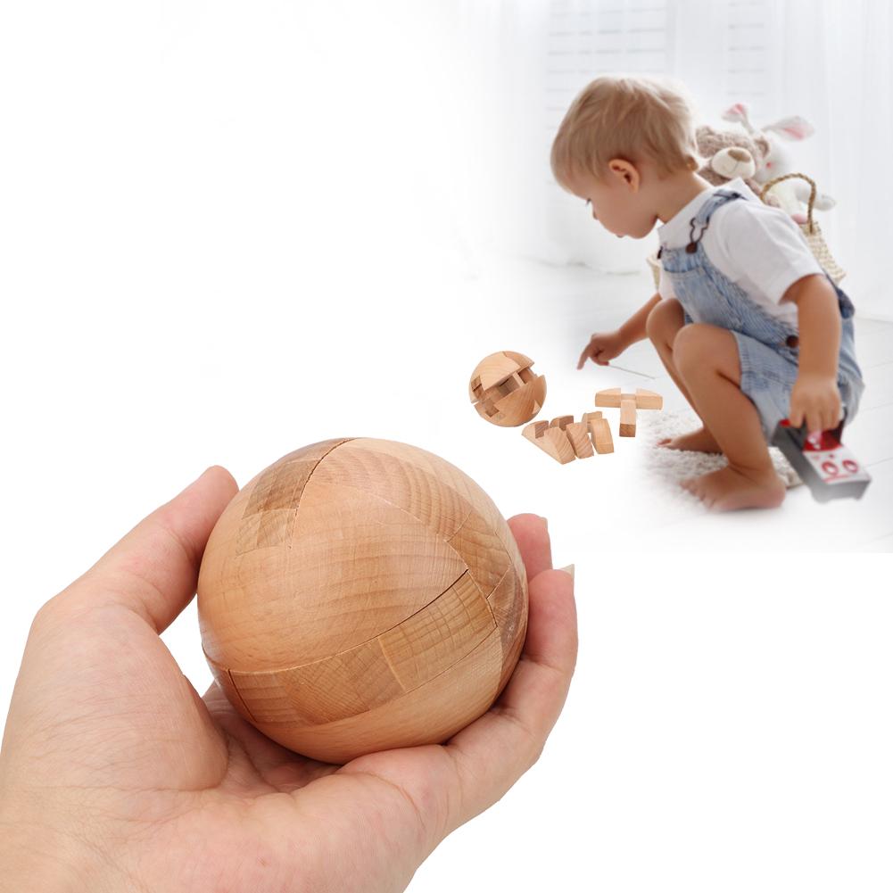 Tre Barn Intelligent Puslespill Låsekule Byggekloss Pedagogisk Leke