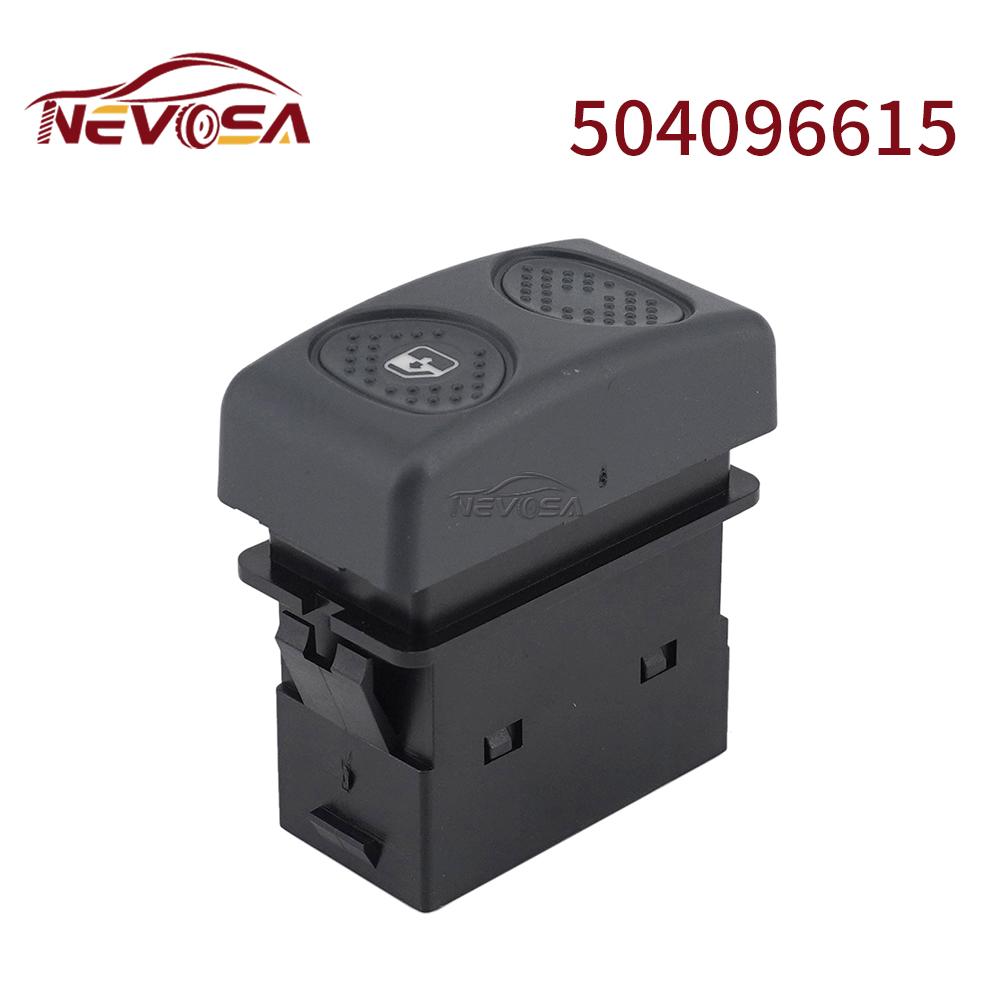 504096615 For IVECO Eurocargo Power Master Window Switch Control Button 8P Green Light BP127-254O Car Accessories 504096615