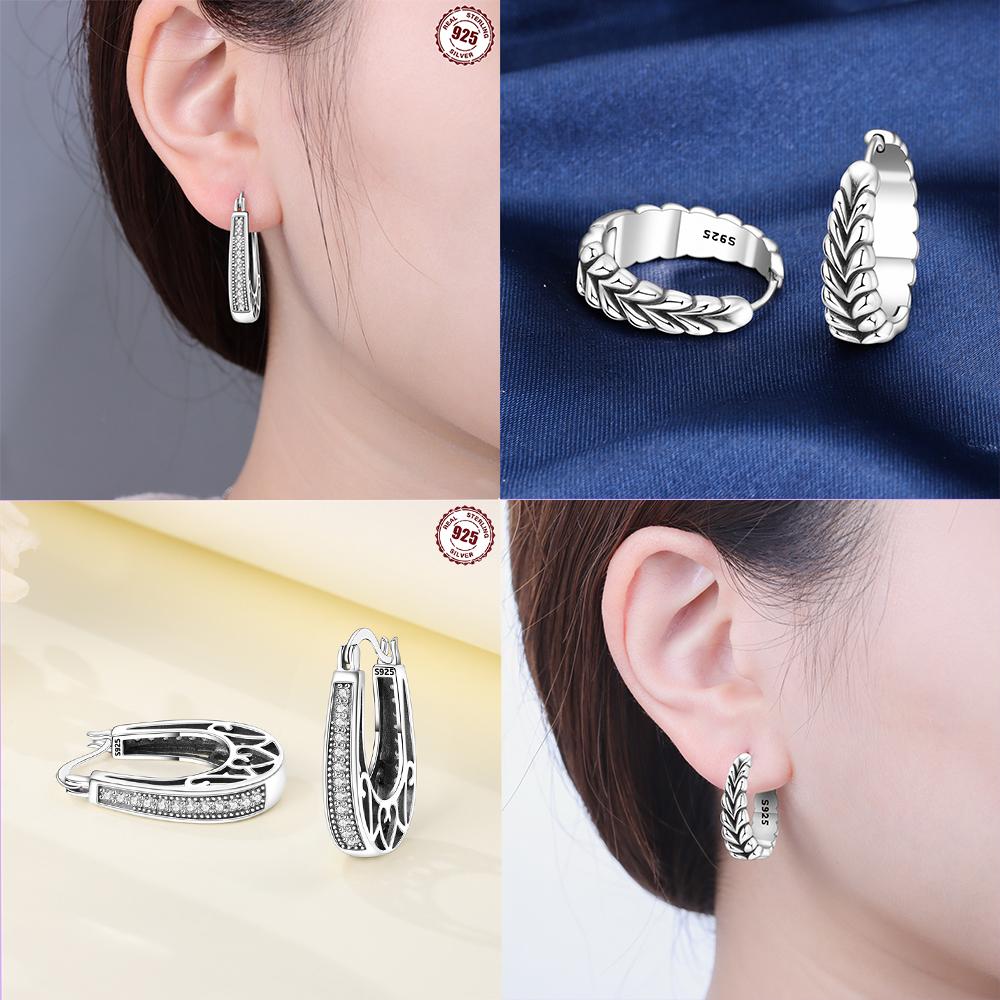 Basic Woven Rope Earring Classic Multi-layer Women Retro Earring Authentic Original Copper Metal Delicate Valentine Perfect Gift Anniversary Earring