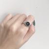 Adjustable Open Ring With Crystal-Embellished Watch Design Women Men Vintage Style Finger
