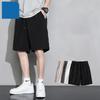Men's Summer Loose-Fit, Comfortable, Breathable, Stretch 5-Inch Shorts: Lightweight, Minimalist, Sporty, Ice-Silk Solid-Color Shorts