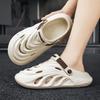 New Summer Outer Wear Thick-soled Stepping Shit Hole Shoes Men Driving Casual Non-slip Sandals Dual-purpose One-word Slippers