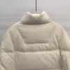 Winter 2025 Chic Petite Down Jacket with Stand-Up Collar for Women
