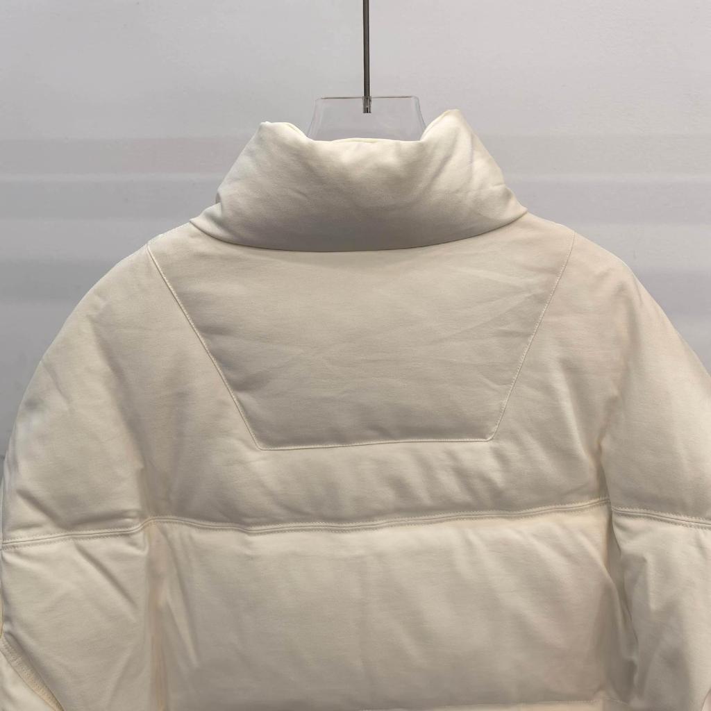 Winter 2025 Chic Petite Down Jacket with Stand-Up Collar for Women