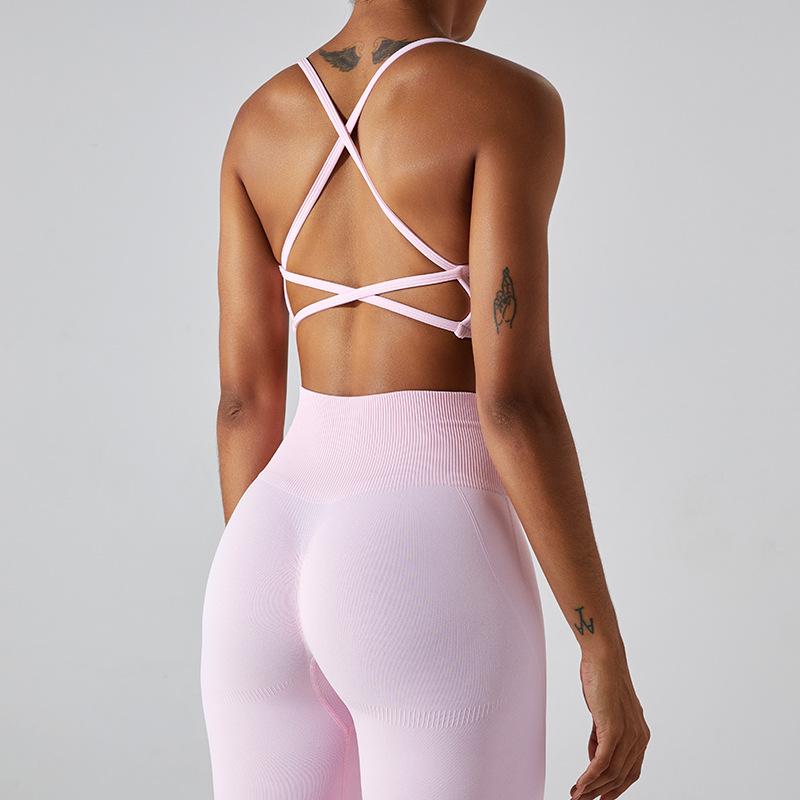 New Seamless Yoga Bra, Quick Drying Yoga Vest, Sexy Back, Suspender, Sports Bra, Fitness Suit