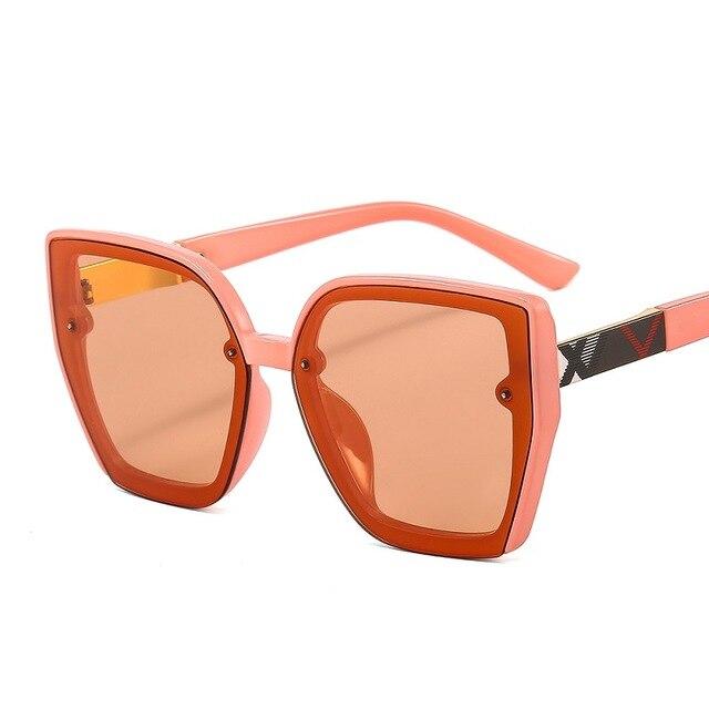 orange designer sunglasses