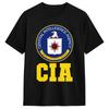 Central Intelligence Agency CIA 100% Cotton T Shirt For Men Summer Y2K Casual T Shirts O Neck Tees Oversized Design Tops