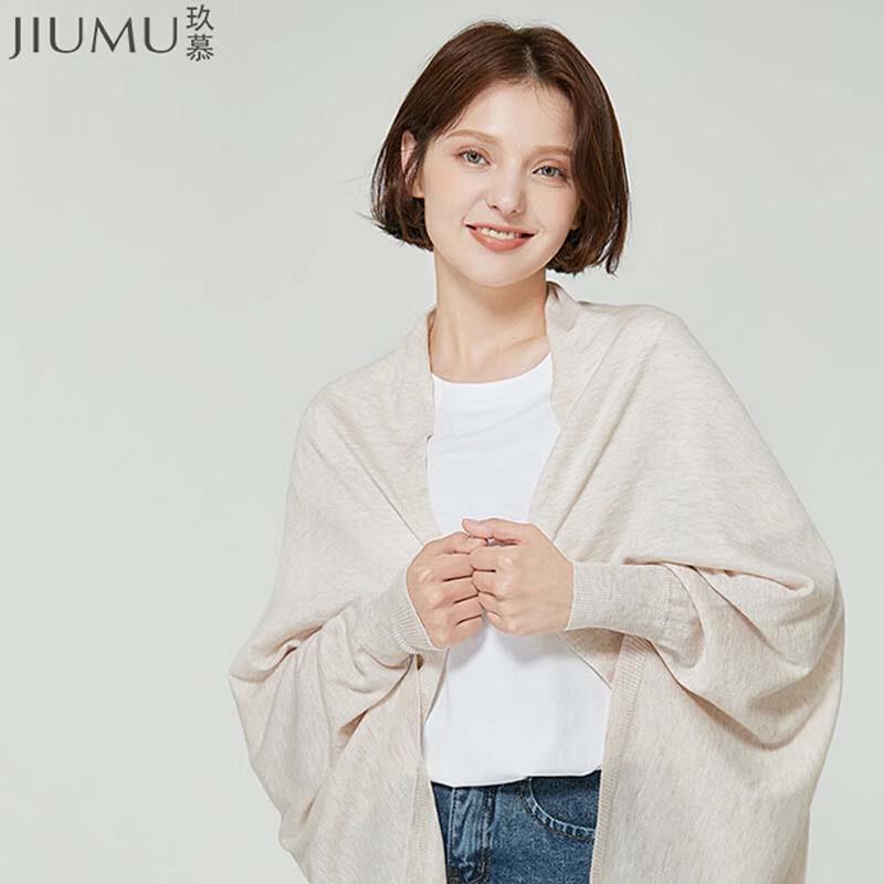 

JIUMU Women s Lightweight Wool Blend Shawl One Size