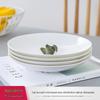 Homeglen 7-inch Pure White Ceramic Bone Dishes, 10-pack