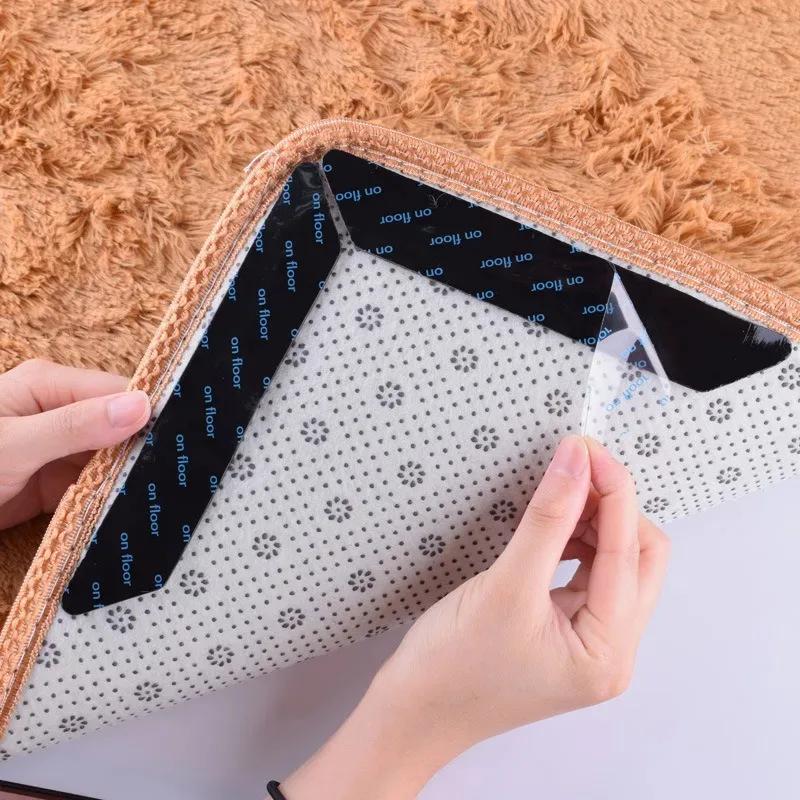 Carpet Non-slip Reusable Stickers Washable Anti Curling Carpet Patches Fixed Pad Floor Rug Mat Grip Stoppers Tapes