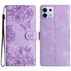 For Xiaomi Redmi Note 13 Pro 5G/Poco X6 5G Case Butterfly Flower Imprint Skin-Touch Leather Phone Cover
