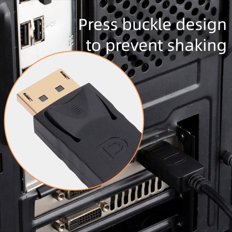DisplayPort To VGA Cable DisplayPort To VGA Adapter Conversion HD Video Cable For TV Monitor Laptop Computer Projector 1080P