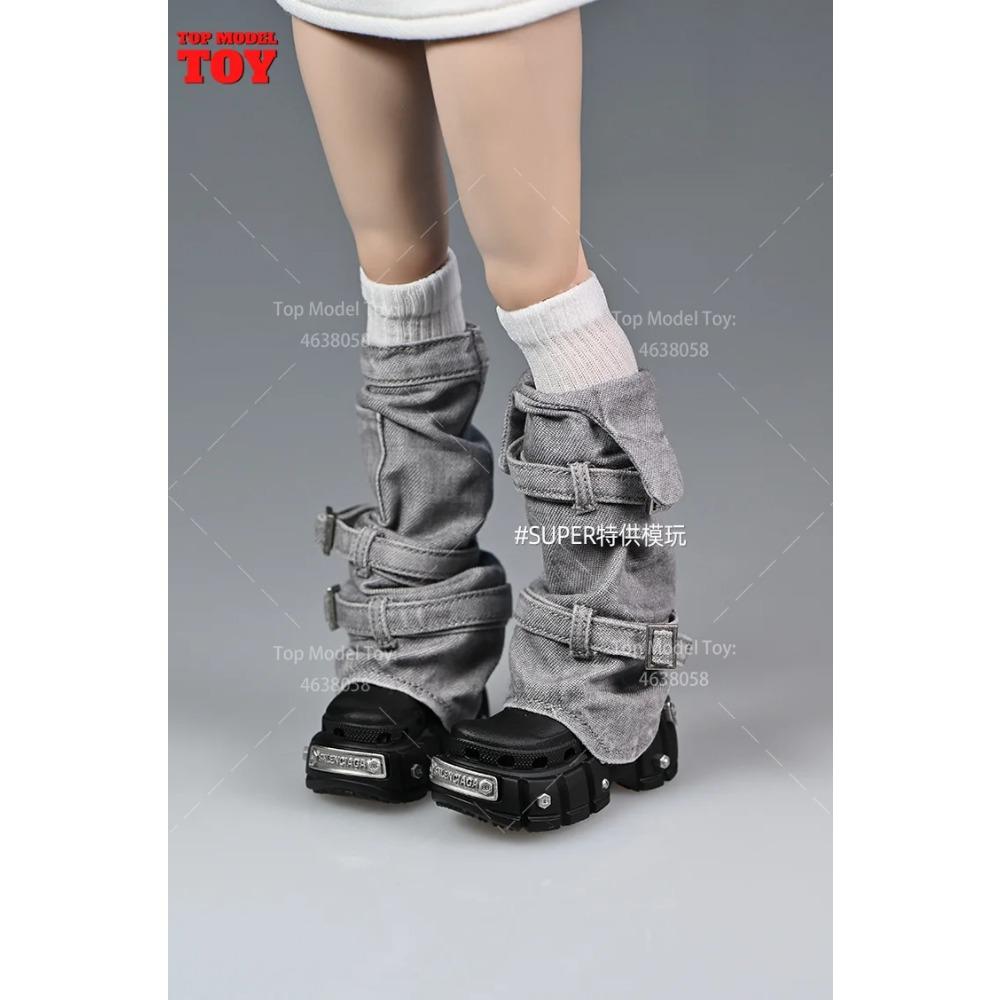 1/6 Roztrhané tričko Džínové šortky Kalhoty Vesta Kryt nohou Oblečení Modelová postava 12'' TBL JO Worldbox Akční figurka ženského vojáka Tělo