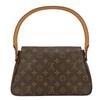 Used LOUIS VUITTON Shoulder Bag Mini looping M51147 Monogram/Nume leather Brown one belt