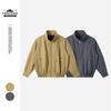 ORIGTEEN Men's Trendy Stand Collar Cotton Workwear Jacket - American Street Style, Spring/Autumn, Loose Fit, JK8022.