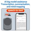 AI Voice Recorder 64GB Audio Recorder App Control Intelligent STT Engine Real Time Transcribe and Translate Summarize