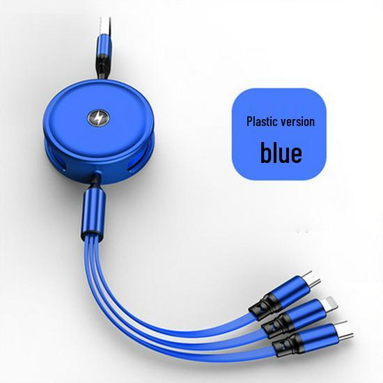 

Car Multi-Device Retractable 3A Fast Charging Cable for Apple, Android, Type-C