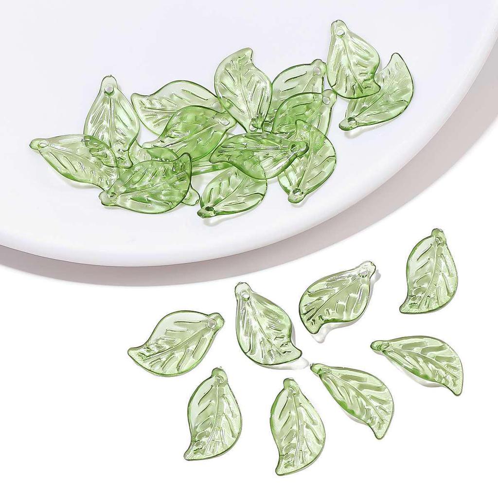 Acrylic Mini Tree Leaf Beads for DIY Jewelry: Handmade Necklaces, Bracelets, and Earrings Accessories