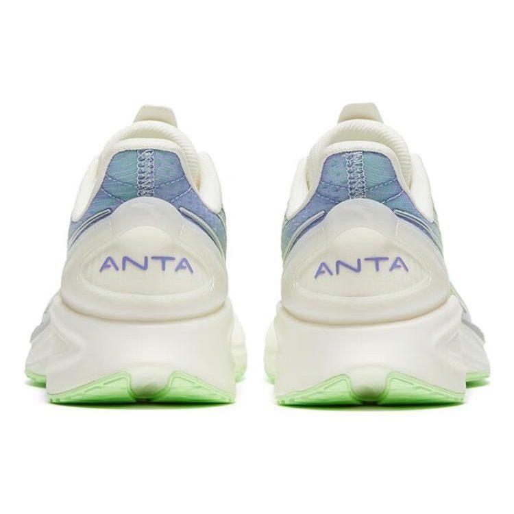 Anta Antelope Run 3 Slip Resistant Abrasion Resistant Low top Running Shoes Women's White Green 122325585-1