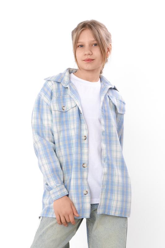 Kids Unisex Checkered Shirt In Plaid Pattern, Demi-season 6417-090 HC