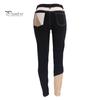 Pencil Jeans Color Block Multi Pockets Button Zipper Fly Women Denim Pants Butt-lifting High Waist Trousers Streetwear