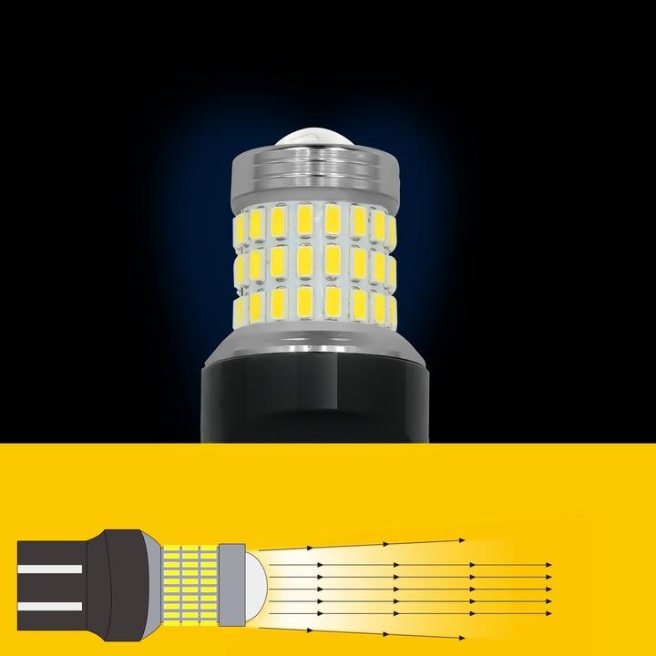 Żarówki Led W21/5W T20 Retrify 360° Dzienne Drl Wsteczny Cofania 6000K Mini