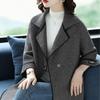 Spring Autumn Middle Age Coat Women Fashion Korean Slim Casual Woolen Coats Overcoats Female Outerwear