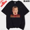 Vintage Classic Funny Home Alone Macaulay Culkin Movie Printed Tshirt Woman Man Merry Christmas Cotton Shortsleeved Tshirt
