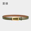 Belt Ladies Leather Belt Girls Retro Cowhide Lazy Belt Women'S Decorative Outer