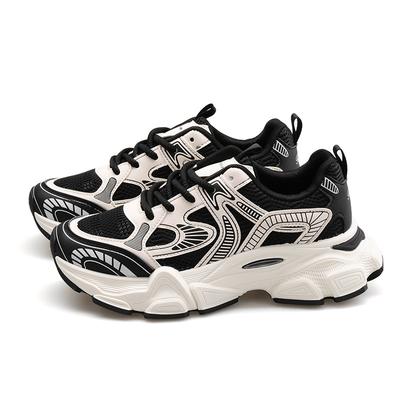 Men's Sports Shoes Spring And Autumn New Thick Soled Walking Shoes Casual Couple Shoes Breathable Height Increasing Sports Shoes