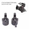 Metal Accessory Front C Hub Carrier Steering Knuckle for   SCX10 II RC Car (Black)
