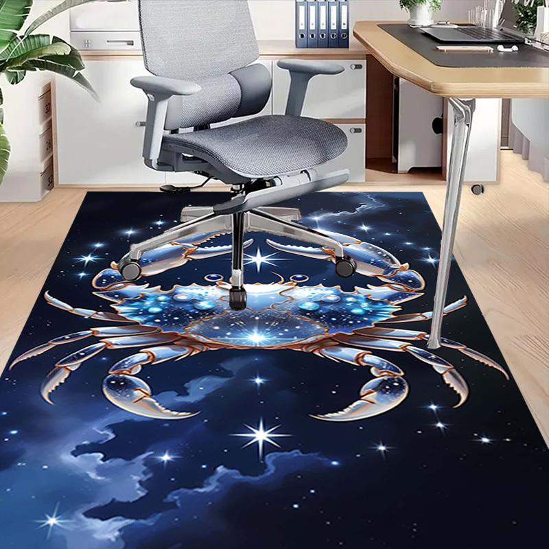 1PC crab zodiac Extra Large Non Slip Floor carpet, Office, family, Studio   Large Area Rug Indoor Rugs, Bold Statement Piece