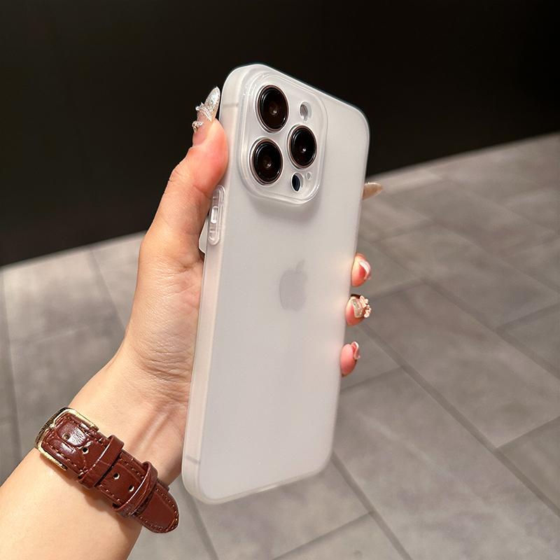 0.3mm Ultra Thin Matte Case For For Iphone 16 15 14 13 12 11 Pro Max Plus Mini Silicone Soft Candy Color Transparent Cover