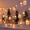 LED Christmas Hanging Lamp - Snowman, Tree & Old Man Ornaments with Colorful Lights