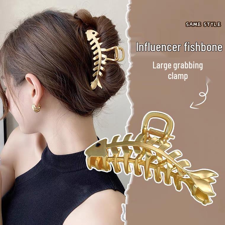 High-End Large Metal Claw Hair Clip for Women - Elegant Updo Accessory