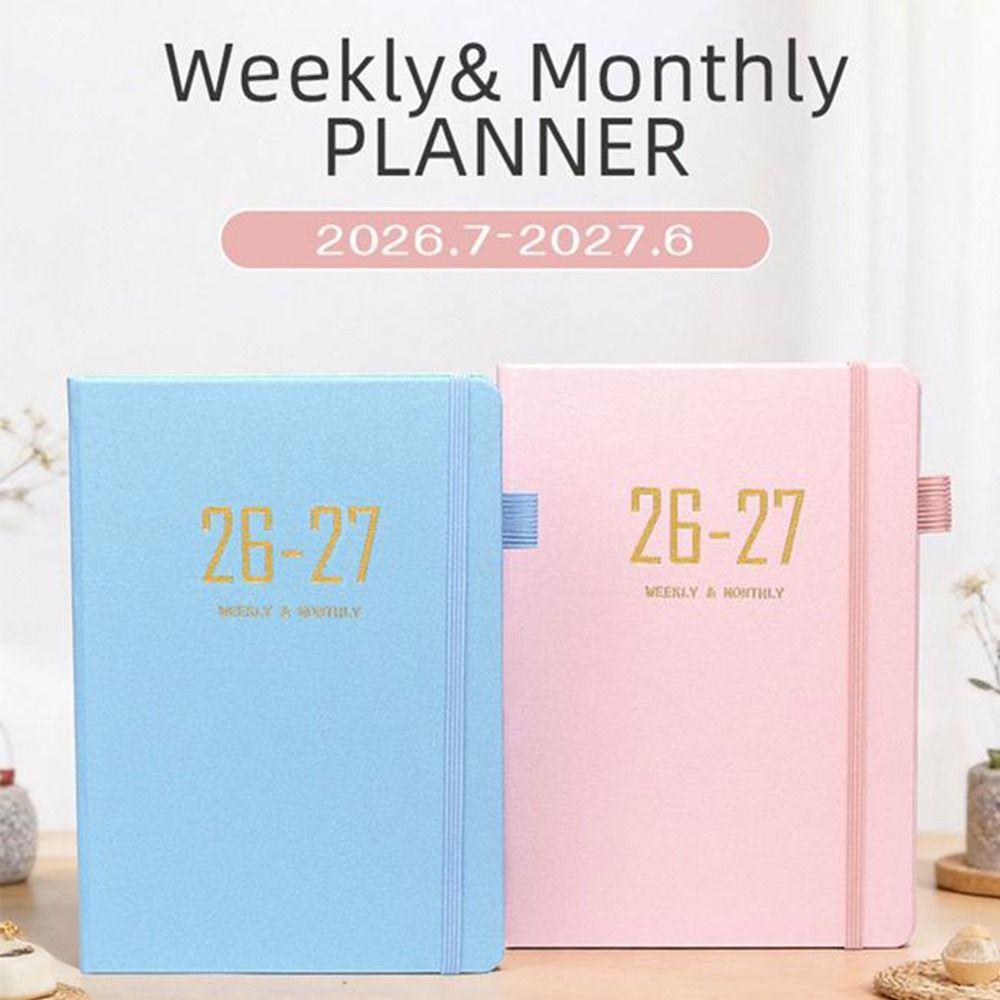 Daily Planning 2027 A5 Planner Notebook with Strap Daily Planner Fabric Notebook  Office Stationery