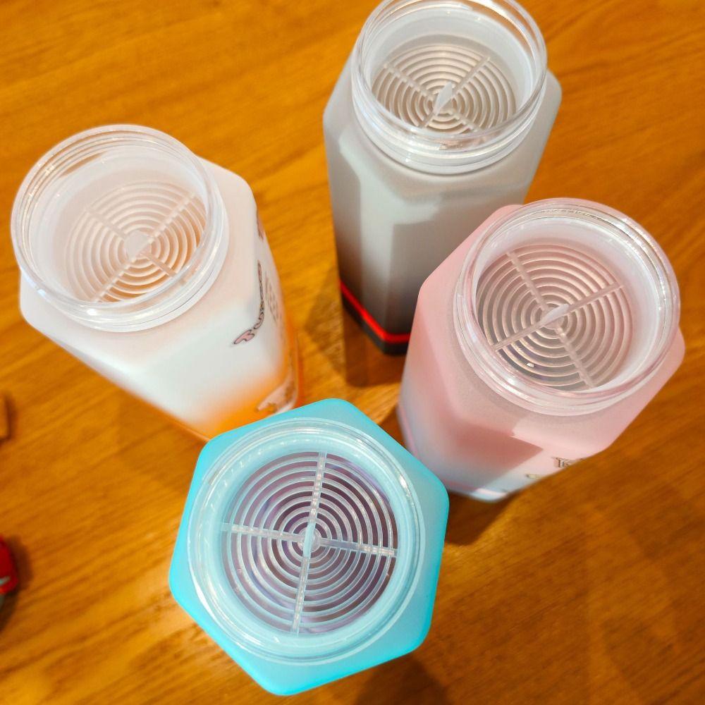 Two-color Sports Water Bottle Gradient Cute Sports Kettle Plastic Water Cup  Travel