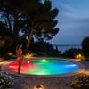 Solar Swimming Pool Light IP68 Waterproof Inground Above Ground Pool LED Lamp Solar Powered Submersible Pool Light with Remote