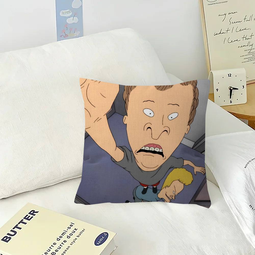 Anime Beavis and Butt-Head  Pillow Cushion Cover Pillowcase Living Room Sofa Home Decor Customized