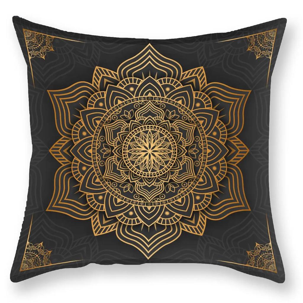 Mandala Decorative Pillowcase Pillowcase Square Sofa Pillowcase Mandala Cushion Cover Home Decor