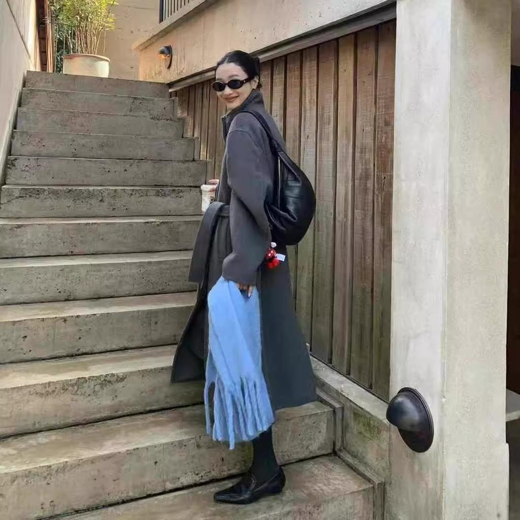 Cowhide Version~ Genuine Leather Small Square Head Low Heel Women's Muller Shoes Versatile Temperament Leather Shoes Mary Jane Commuter Single Shoes W