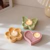 3 Stück Schmetterling Blume Herzform Silikonform Kerzenständer Epoxidharz Formen Frühling Dekoration Handgefertigte Kerzenhalterform