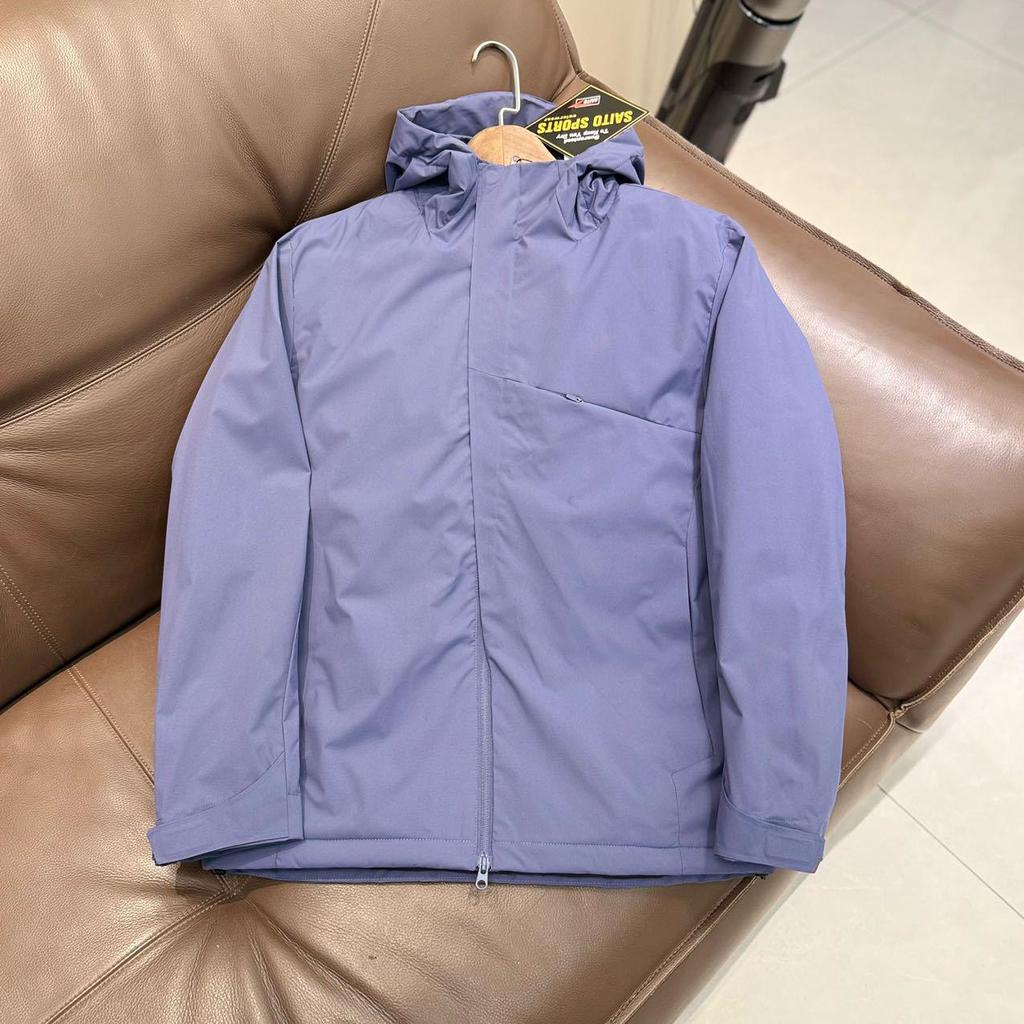 Men's Winter Outdoor Windproof Waterproof Lightweight Hooded Cotton Jacket with Double Zipper and Temperature-Locking Warmth.