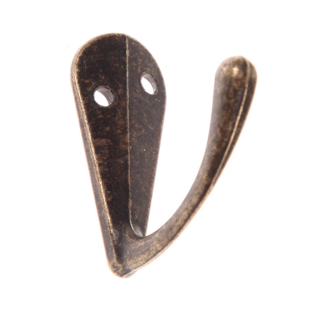 Vintage Coat Hooks Zinc Alloy Cloth Coat Bag Hat Hanging Hooks Bronze for Key Towel Bags Hat