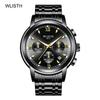 Top Brand New Men's Steel Band Three-eye Six-pin Multi-functional Luminous Waterproof Business Watch