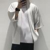 Men’s Loose Fit Pleated Five-Sleeve Jacket, Spring-Autumn, Plus Size, Japanese Style Dōha