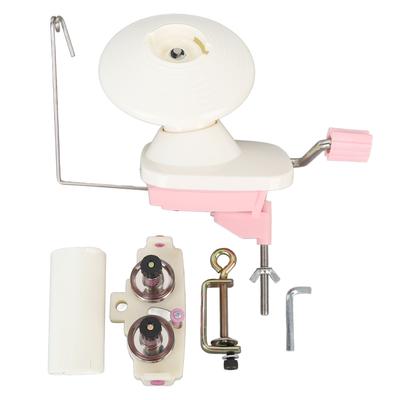Manual Yarn Winder with Dual Head Thread Guide Hand Crank Yarn Ball Winding Machine 8 Strands 150g