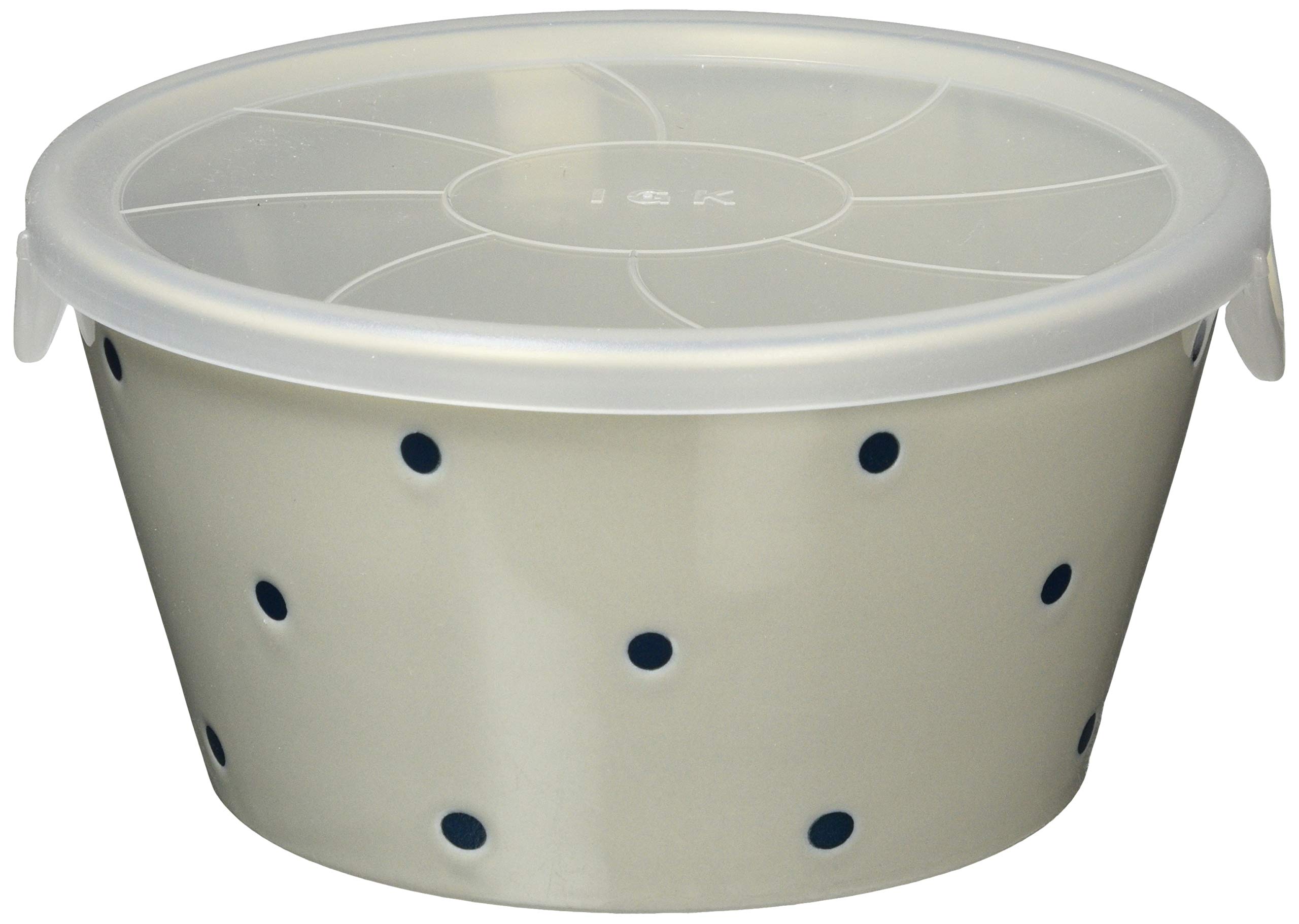 

Mino ware non-wrap bowl polka dot gray 132-1413