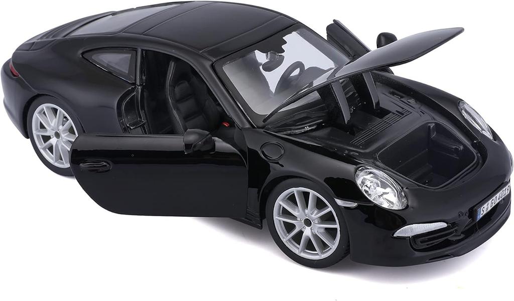 Brago Porsche Carrera Mini Car 911 CARRERA S 2012 1/24 (991) (Black) [Item]